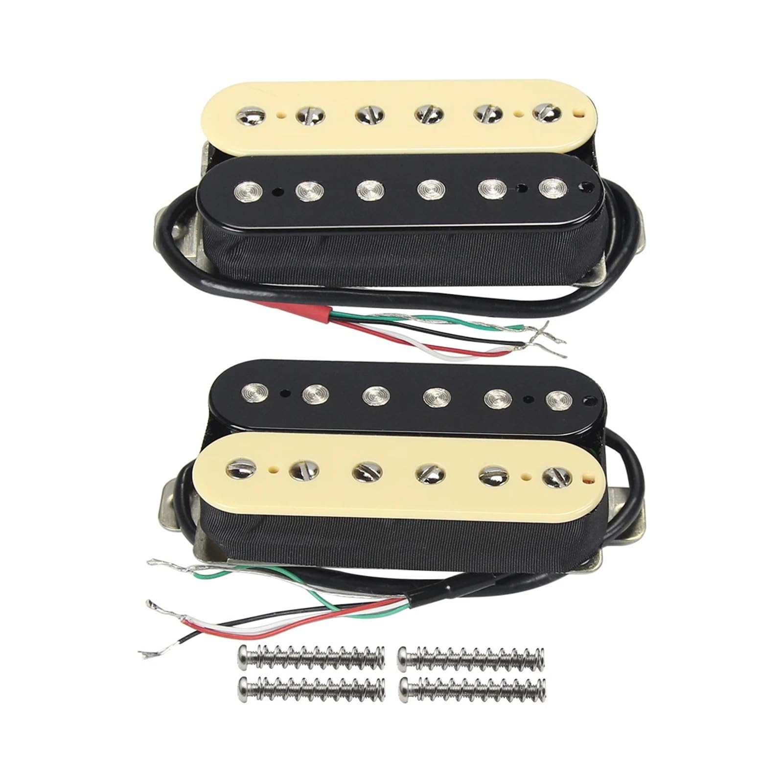 Ensemble de micros Humbucker for guitare électrique, 2 pièces, aimant en céramique, 4 fils