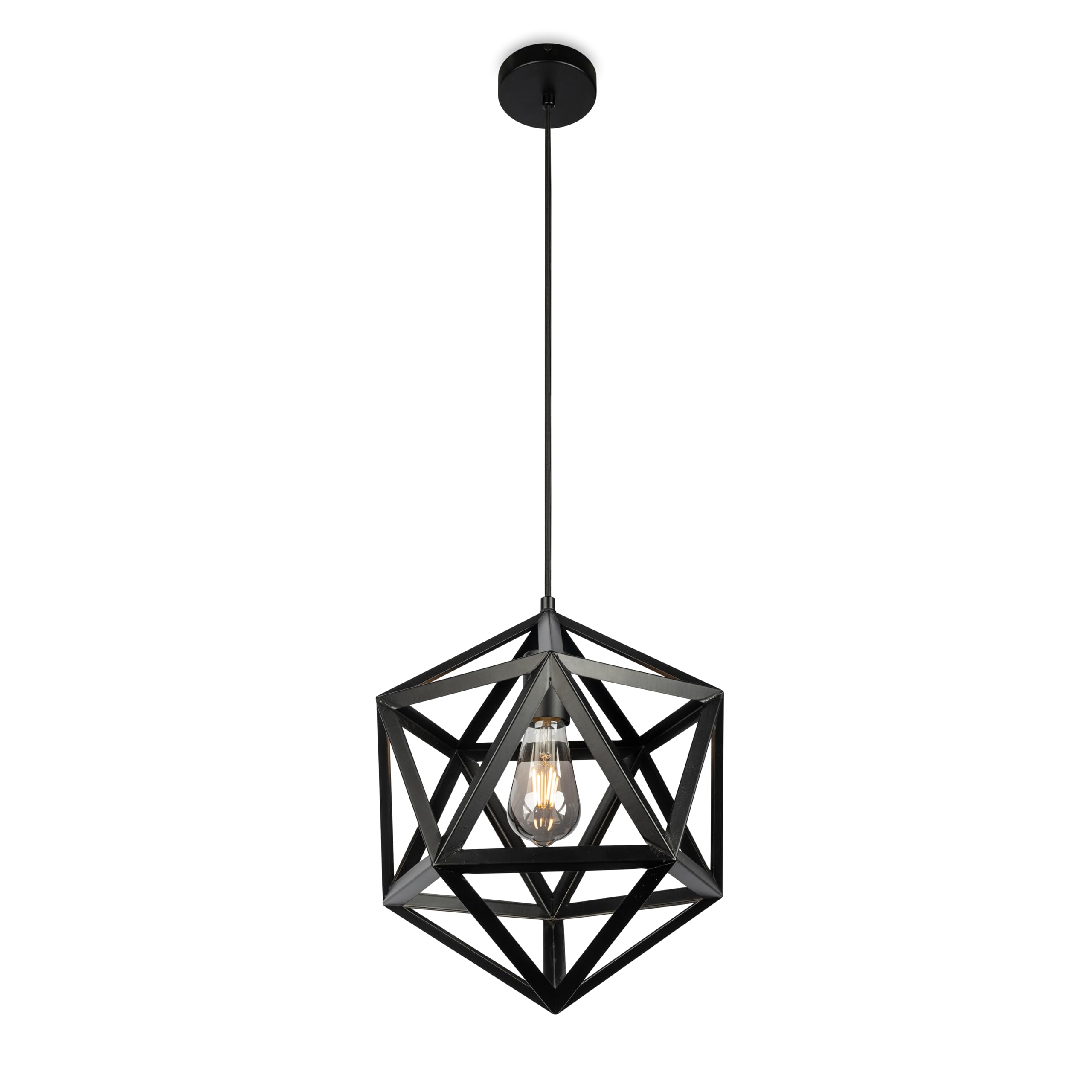 Lighting Supermarket Dakono Modern Black Geometric Ceiling Pendant Light โ image 1