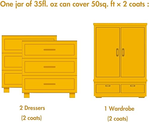 Miniatura 4 de Pintura acrílica para muebles de madera, pintura todo en uno para decoración del hogar, pintura para renovación de armarios, puertas, mesas,