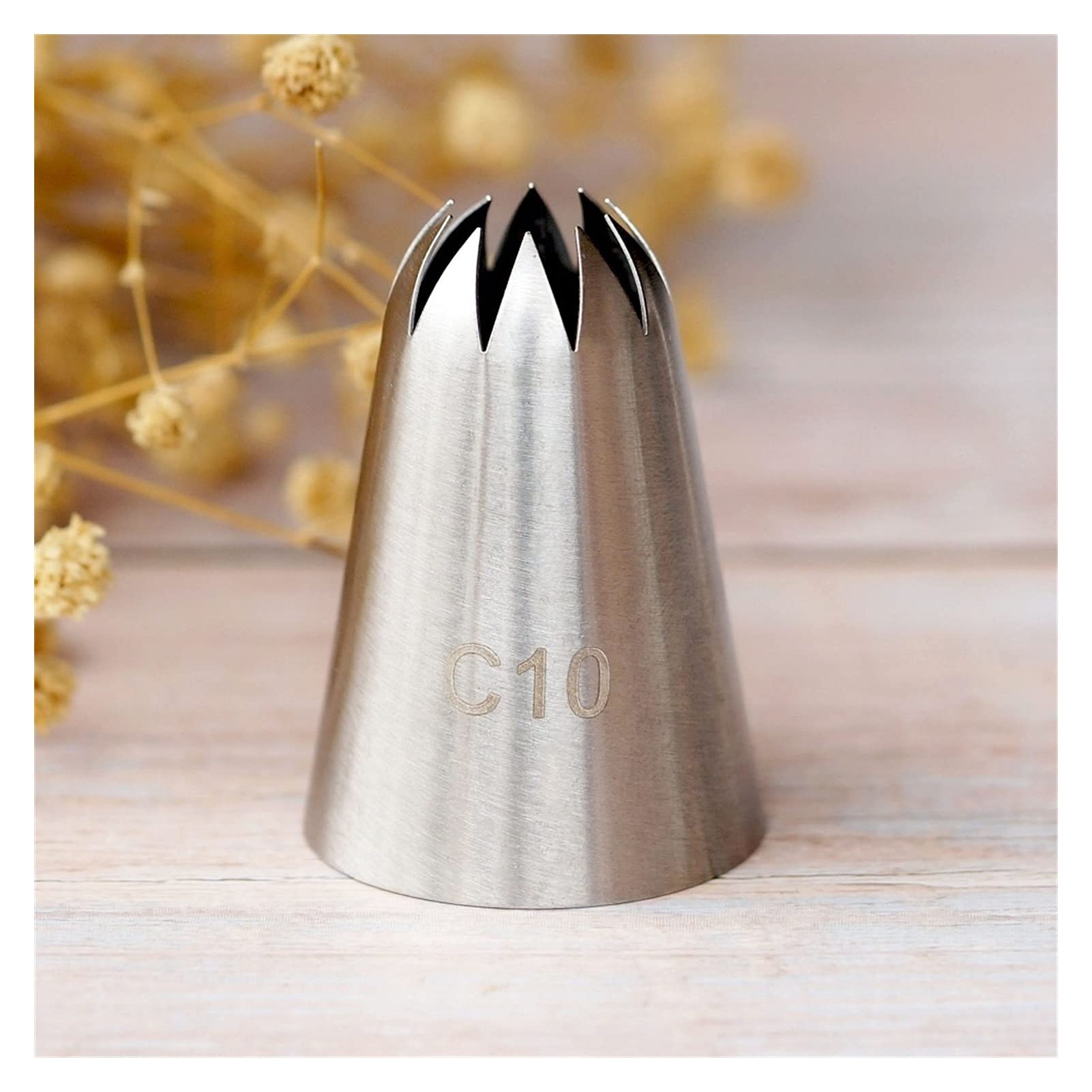 Strumenti per la decorazione di torte, beccucci pe C10 Ugello for tubazioni di grandi dimensioni Decorazione for torta alla crema Punte for glassa in acciaio inossidabile Utensili for pasticceria for