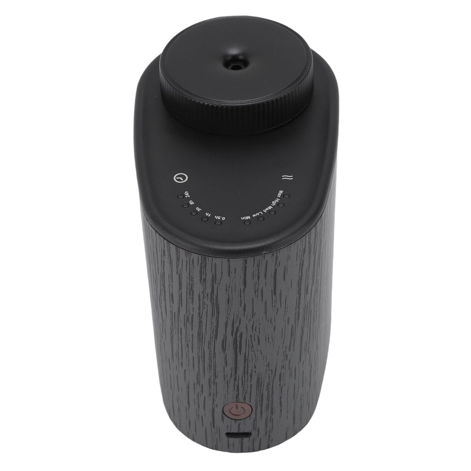 Generic Difusor de Aceite Esencial Portátil sin Agua, Difusor de a Prueba de Fugas de bajo Ruido Controlado por Aplicación Inteligente para el Hogar, el Coche y la Oficina (Black)