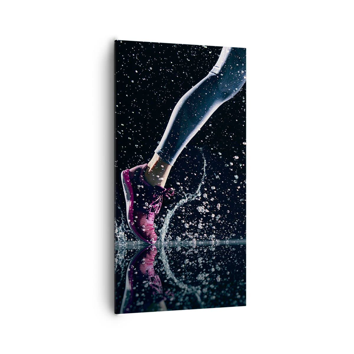 Moderne Impression Sur Toile 70x70cm Image Tableau Decoration Murale Athlète Sprinter Sport Coureur Grand Tableaux Decoratifs Muraux Chambre Carré Deco Cadre Décoration Salon Art Wall AC70x70-2802