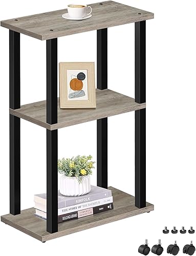 Miniatura 94 de TUTOTAK Mesa auxiliar pequeña y estrecha con estación de carga, juego de 2, mesa auxiliar delgada para espacios pequeños, mesita de noche delgada
