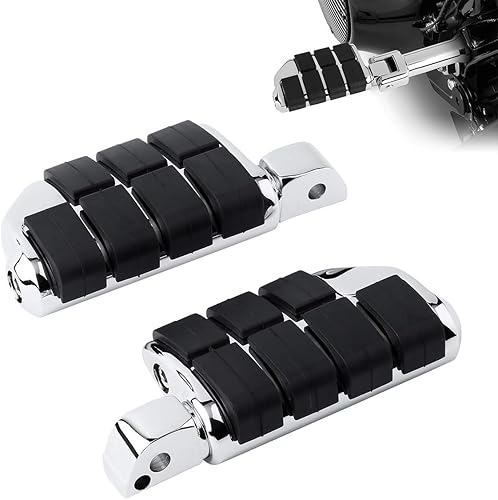 Miniatura 9 de TCT-MOTORPARTS Clavijas cromadas para estribera trasera para Harley Davidson Softail Fat Boy 18-23