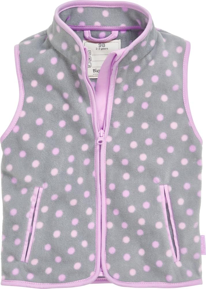 Playshoes Unisex dziecięca kamizelka polarowa, szara, 140, szary, 140