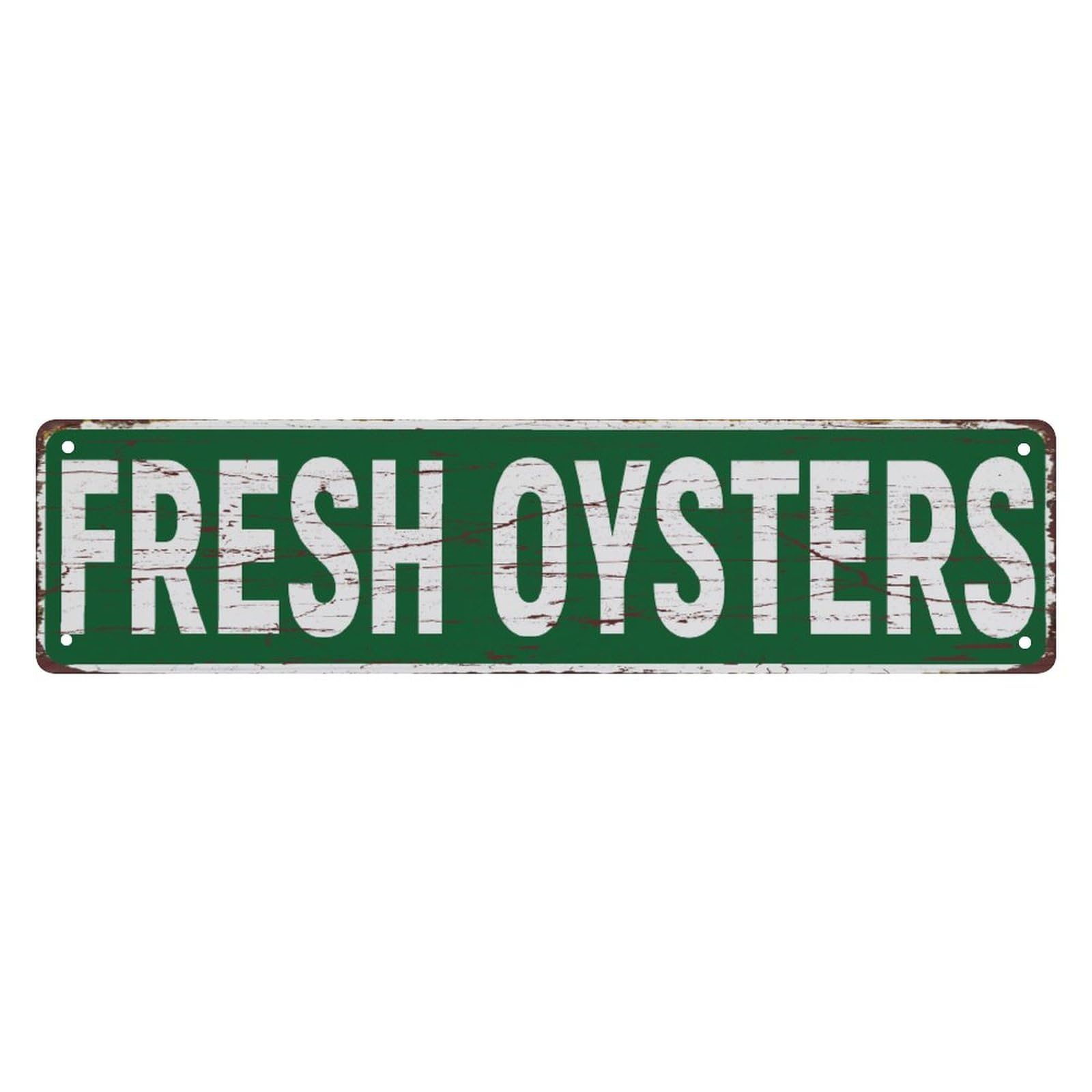 Street Sign Fresh Oysters The Unique Wall Decoration Of The Vintage Diner Metal Tin Sign Shop Cafe Restaurant 4x16 Inch