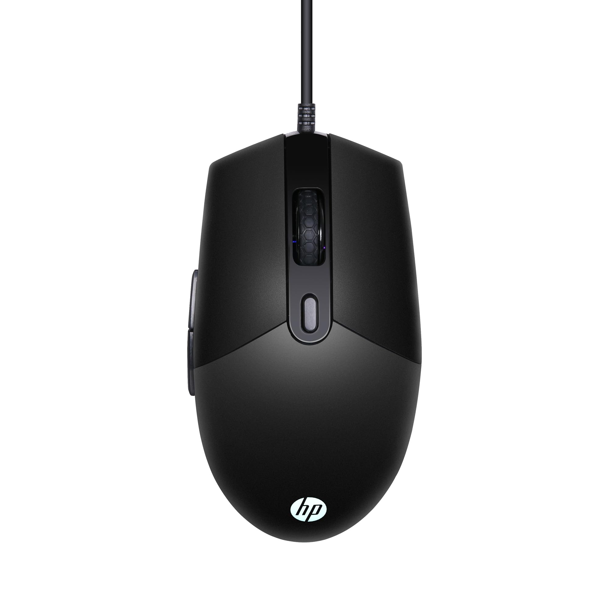 HP M260 RGB Backlighting USB Wired Gaming Mouse, Customizable 6400 DPI, Ergonomic Design, Non-Slip Roller, Lightweighted /3 Years Warranty (7ZZ81AA),Black