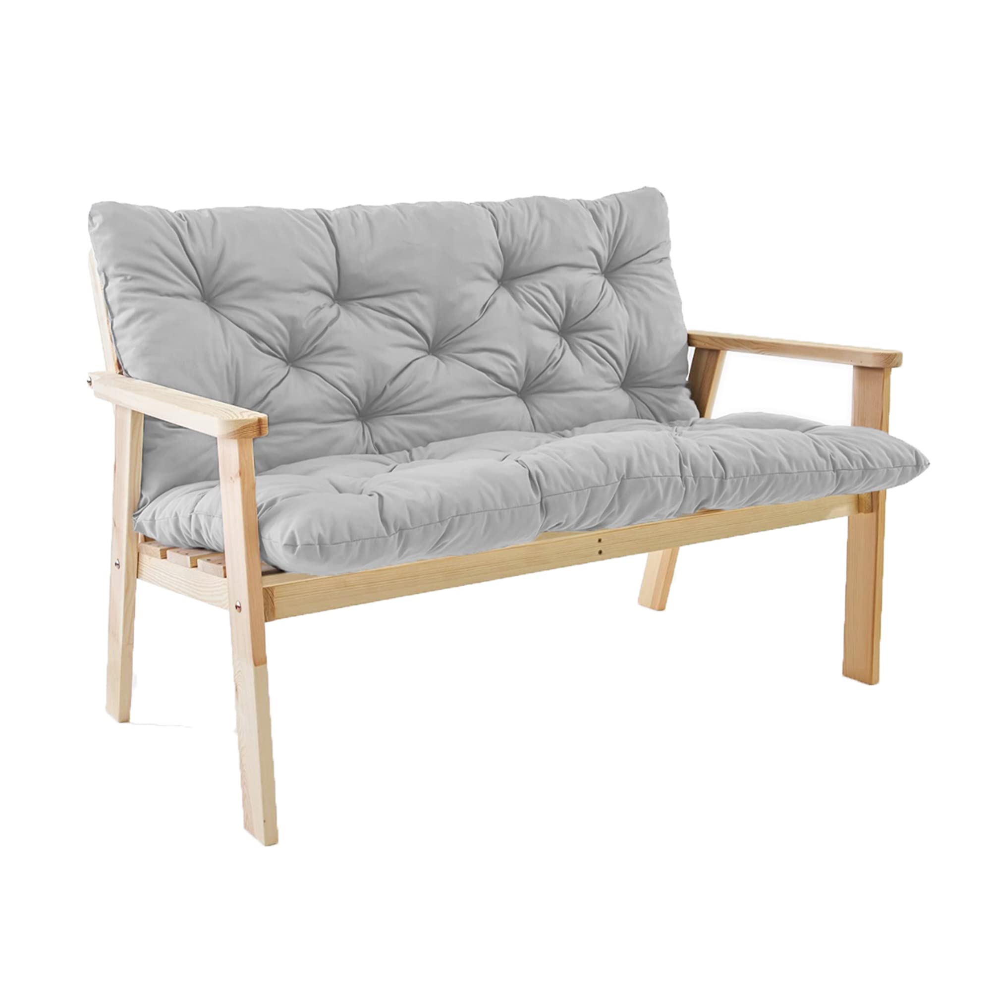 Coussin balancelle extérieur gris pour aménager un coin détente sur le porche ou la terrasse