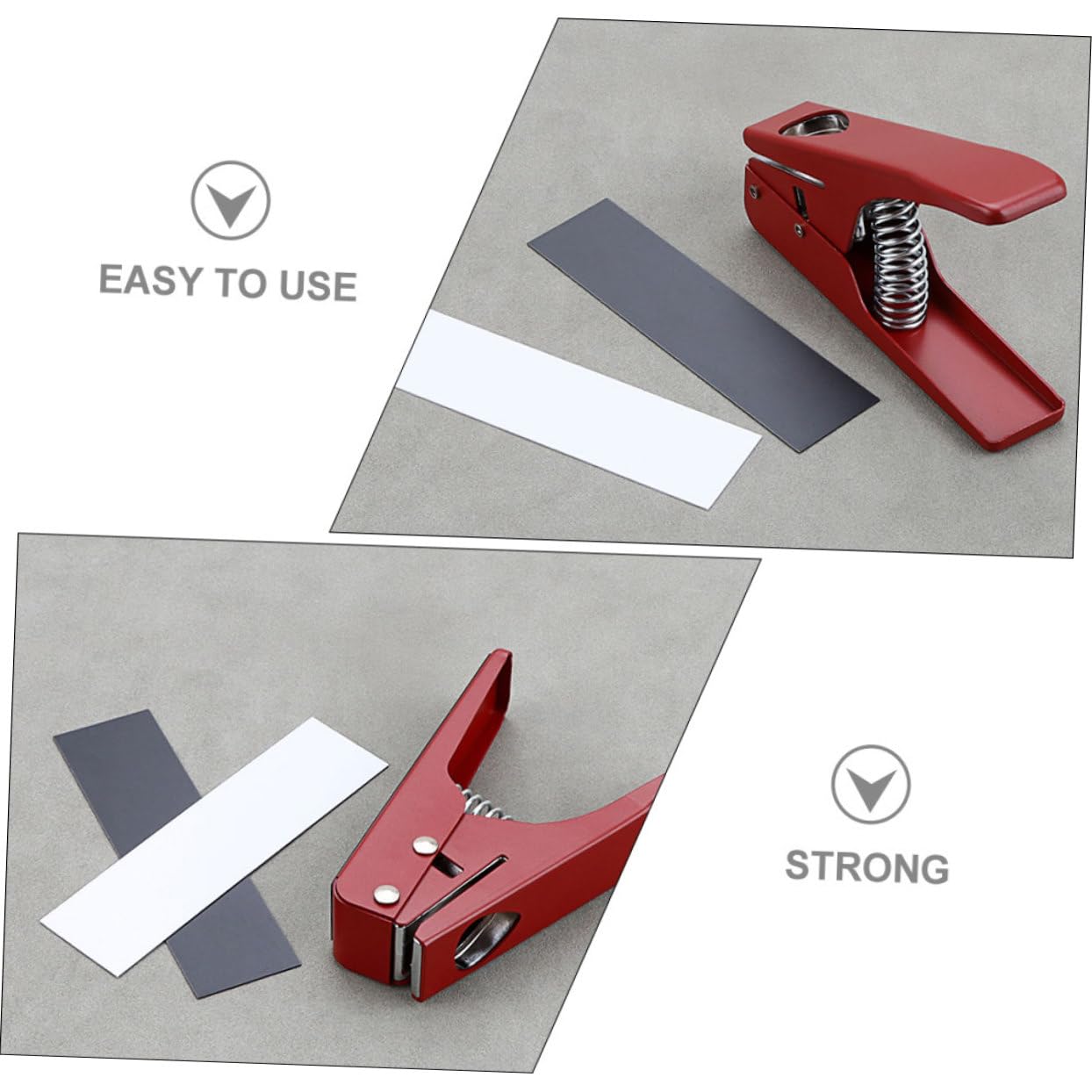 FRCOLOR Perforatore all'Usura in per Chitarra Metallo Rosso Plettri di Resistente Strumento Personalizzato per Creare Plettri per Chitarra, per Musicisti