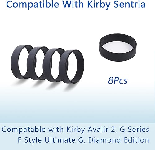 Miniatura 9 de Paquete de 10 bolsas para aspiradora y 2 cinturones compatibles con bolsas de aspiradora Kirby 204811, 204814, 205811 Style F, aptas para todos los