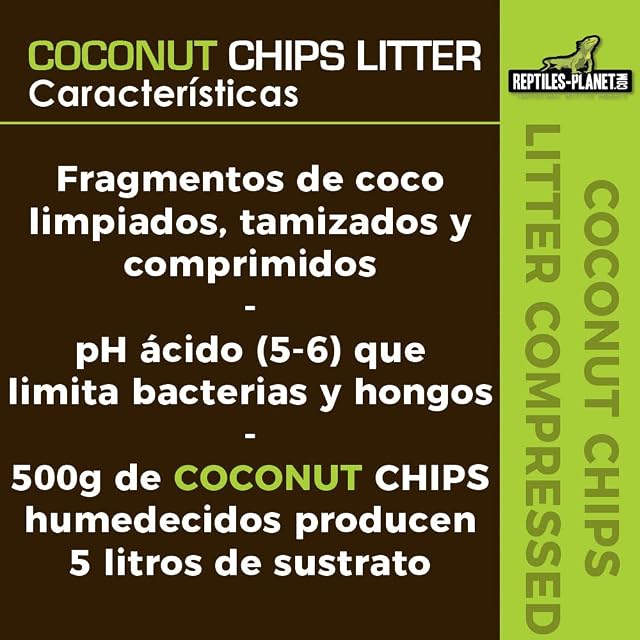 Foto 4 de 8 de Reptiles Planet Coconut Chips Litter - Sustrato de Coco para Terrario - 4,5 kg