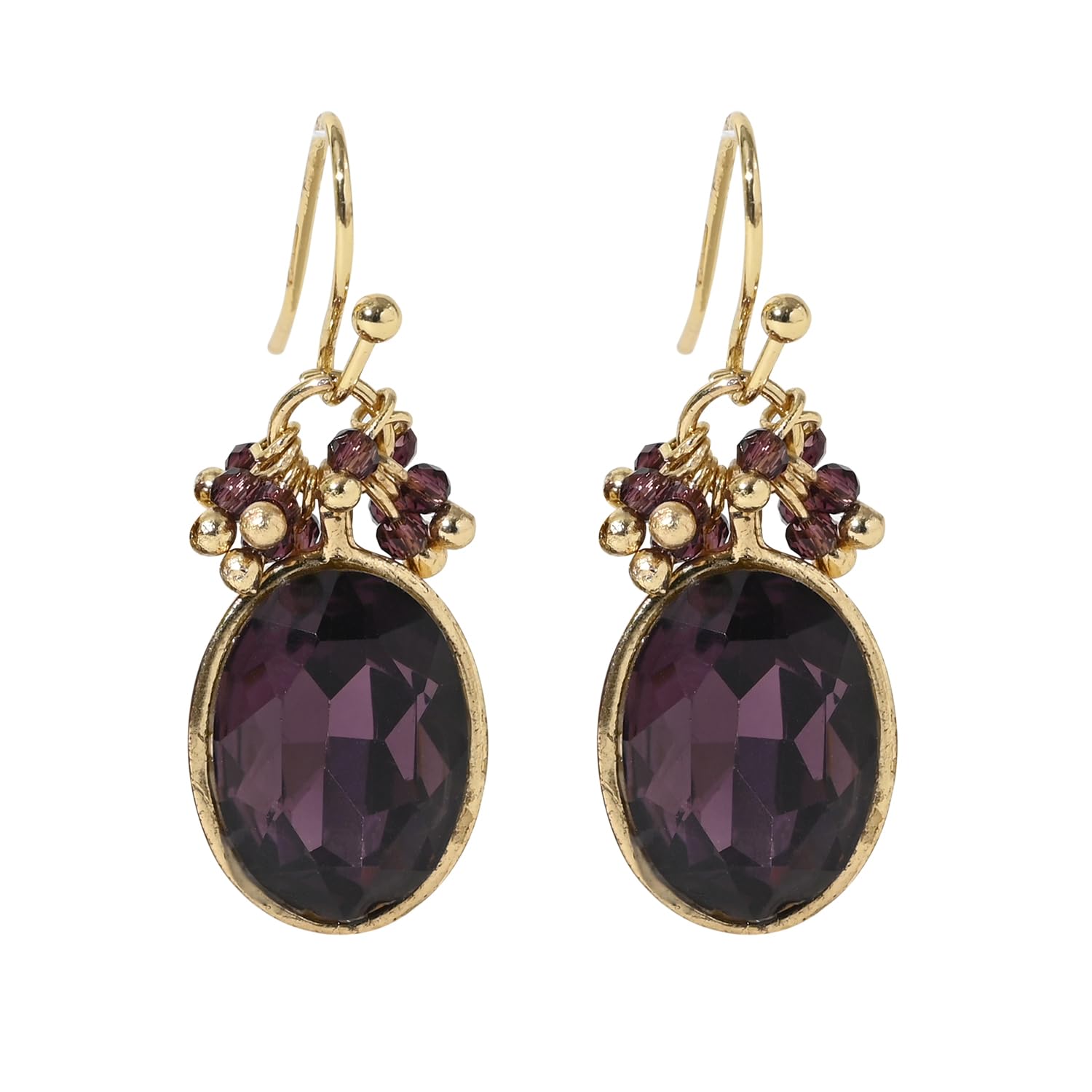 XPNSV Luxury Radiant Amethyst Crystal Drop Earrings,Jewellery Gift Set for Women & Girls | Anti Tarnish, Light Weight, Diwali Special Jewellery for Women, Girls and Her (B0CG1ZKNNQ) Amazon Price History, Amazon Price Tracker