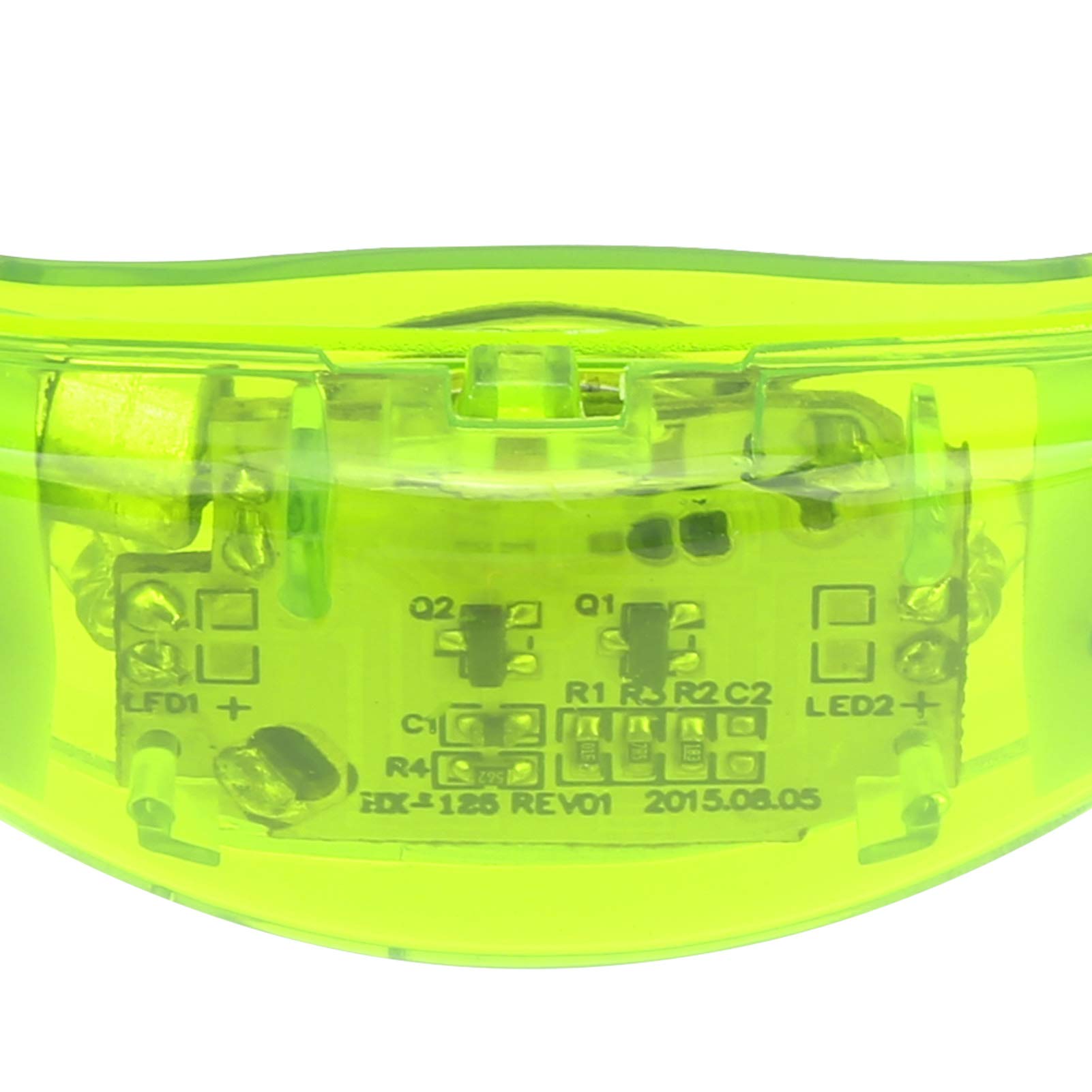 Sound Control LED Bransoletka, Night Running LED Bransoletka Party Light Up Wristband na Stage Bar Party, koncert muzyczny i inne nocne sporty na świeżym powietrzu(green)