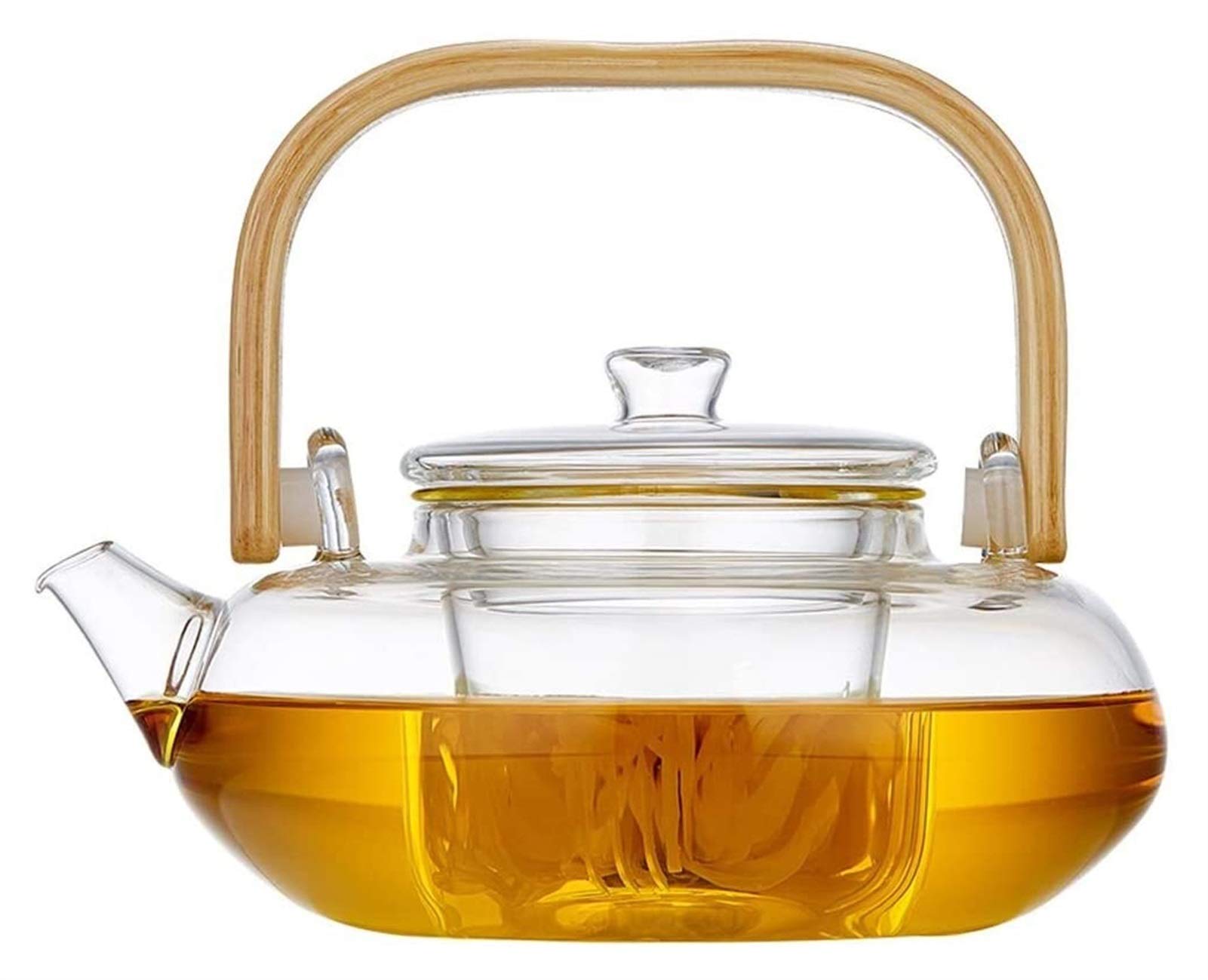 Théière en verre résistante aux hautes températures et chocs thermiques 800ml
