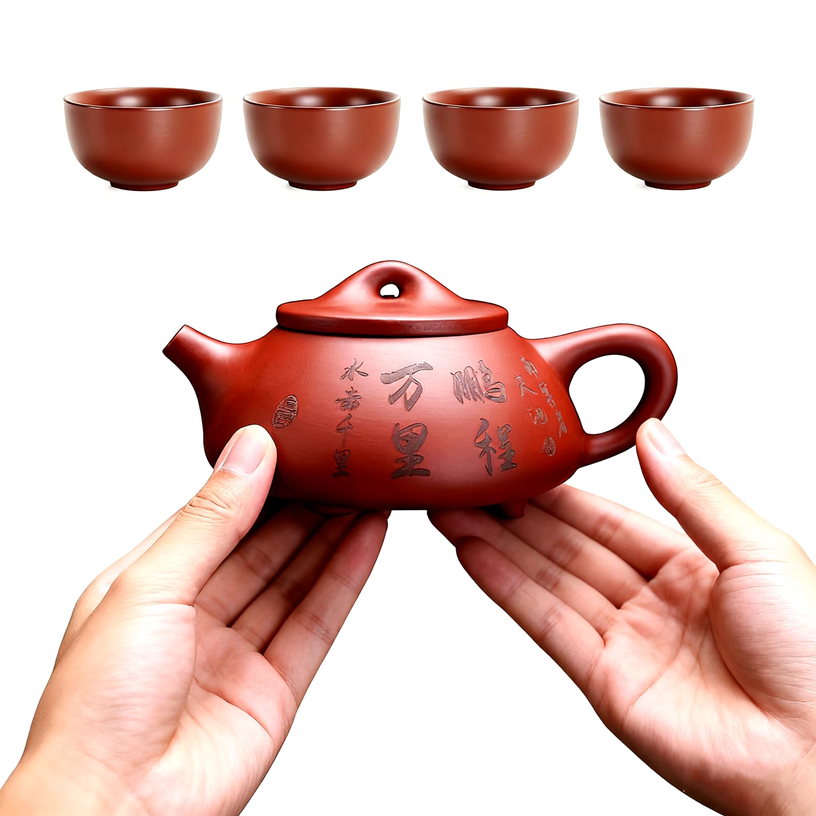 Amazon.com | CmengAo Zisha Teapot Teacup Set, 6 oz Yixing Purple