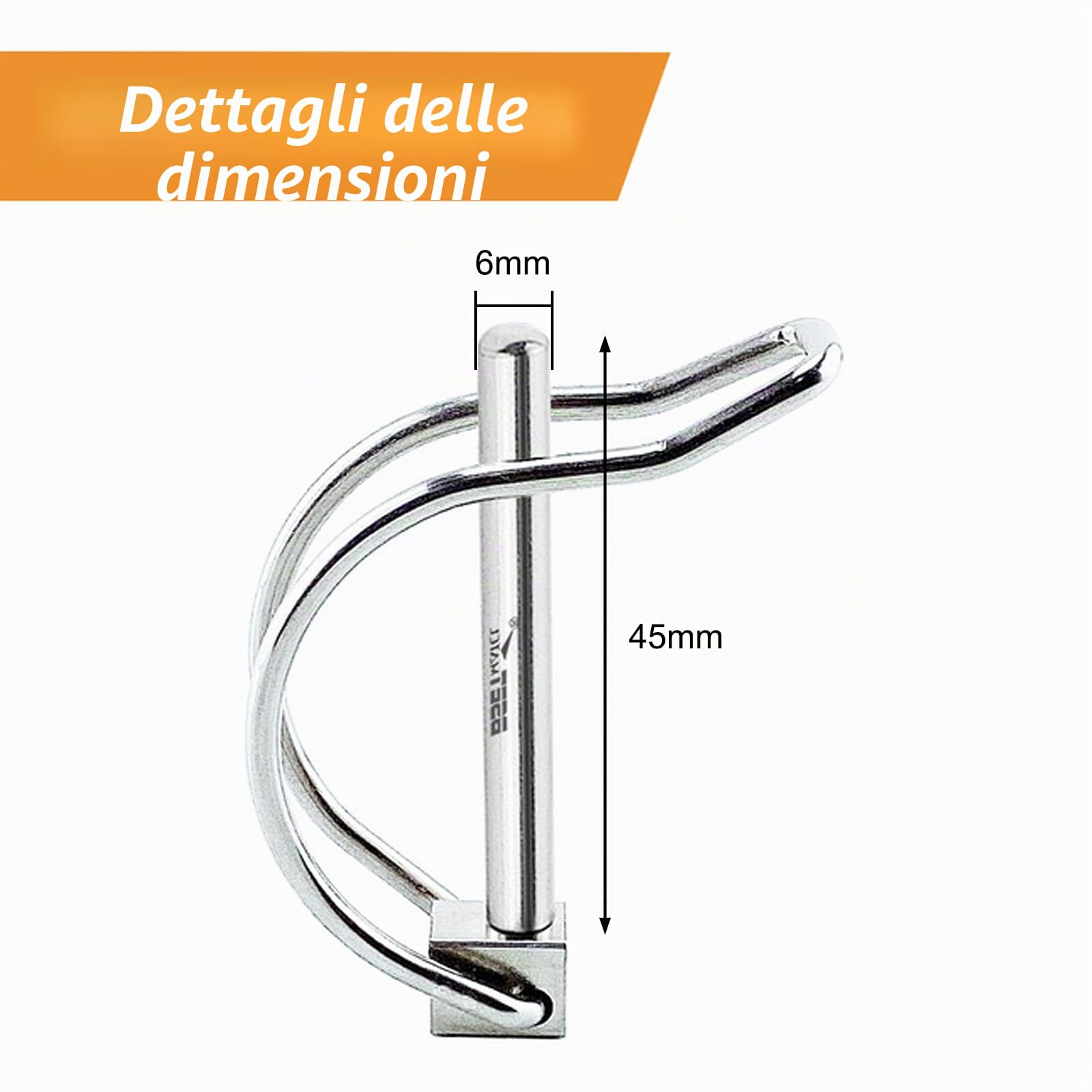 PERNO CAVALLETTO CENTRALE 10,55 CM DIAMETRO INTERNO 10 MM PER Ciclomotore Piaggio Ciao Vari Modelli