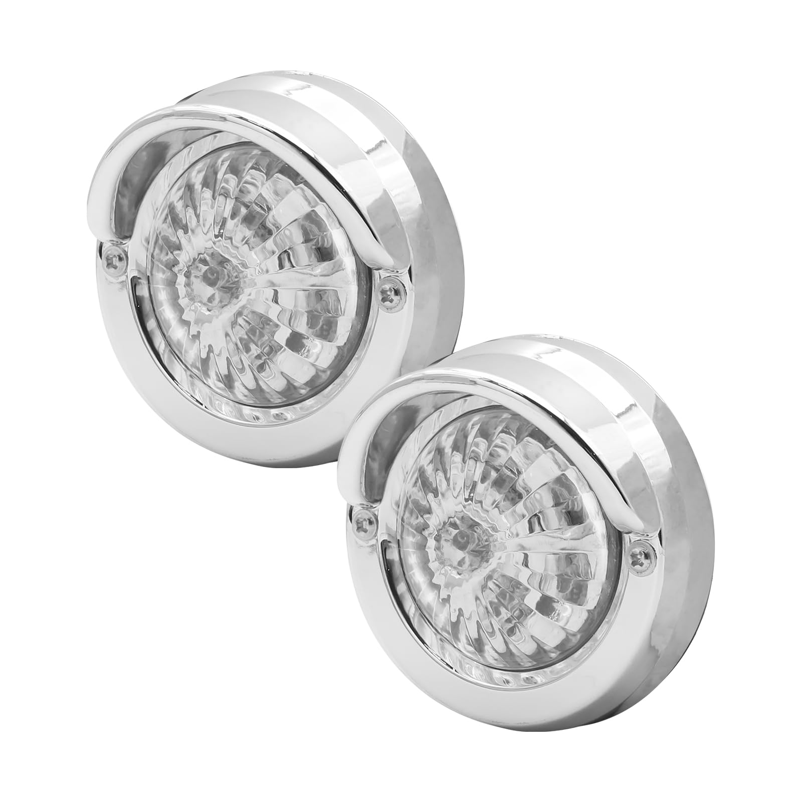 Biqing Luci Laterali LED 3 Pollici 24V Per Camion E Rimorchio – 5 LED Di Posizione Universali Con Protezione IP67, 2 Pezzi (Bianco) - 2