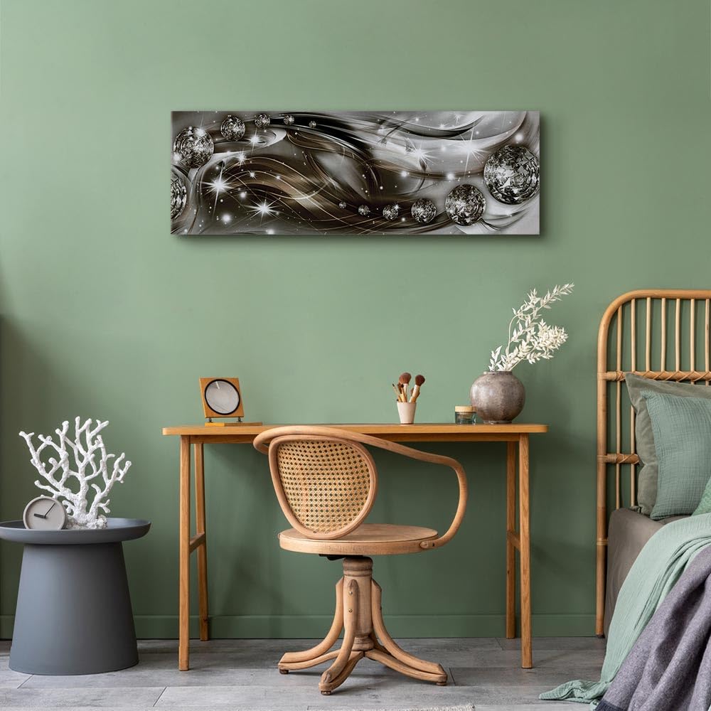 murando - Quadro Fonoassorbente Astratto 120x40 cm 1 Pezzo - Canvas - Quadri Acustici XXL Grandi - Pannelli Fonoassorbenti Decorativi - Decorazione da Parete Soggiorno - Splendore a-A-0185-b-d