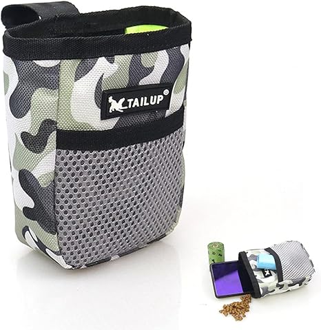 Amazon Co Jp Pichidr 犬用 トレーニング バッグ お菓子 持ち運び 給食器 おしゃれ トリーツポーチ 外出用 携帯用 折りたたみ ペット用品 餌入れ 小物入れ 折り畳み式 犬用おやつポーチ 散歩 訓練バッグ 丈夫 軽量 ペット 多機能訓練ポケット おやつ フードポーチ