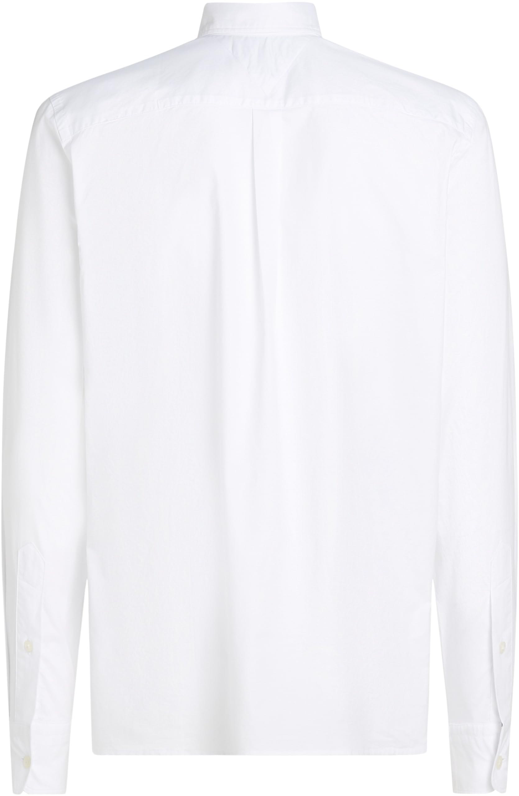 Tommy Hilfiger Męska koszula Flex POPLIN Kent Collar SF MW0MW38137 L/S, biała, S, Biały (biały optyczny), S