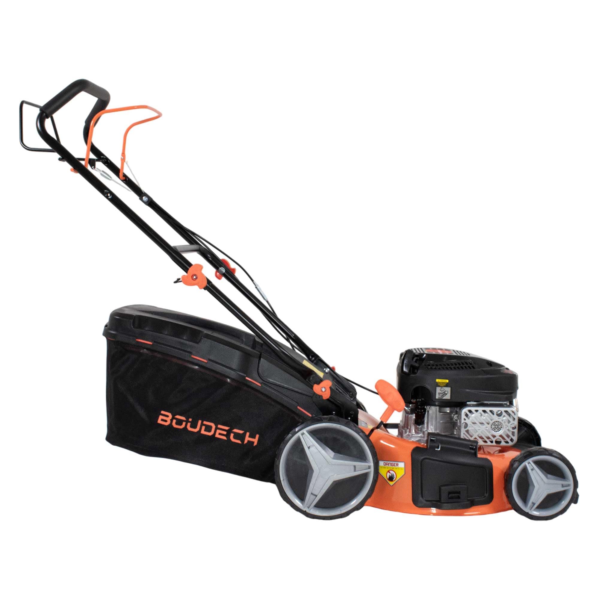 Boudech Jukut 170 - Tosaerba a Trazione Motore 4 Tempi a Scoppio Benzina 170cc 3.5HP Taglio 30-80 mm con Funzione Pacciamatura Nero