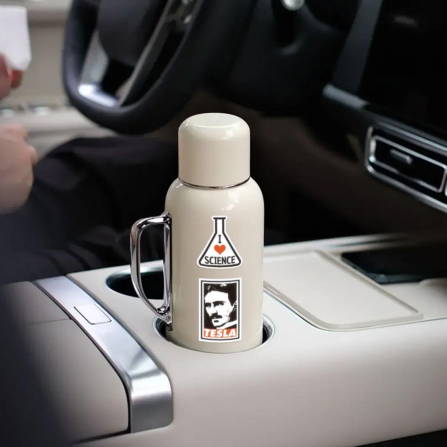 100 Adesivi da Laboratorio Scientifico, Adesivi Graffiti Personalizzati, Adesivi Decorativi per Desktop con Tazze per Notebook Fai da Te, Decorazioni Adesive Scientifiche
