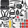 NEEWER 50 in 1 Action Camera Accessory Kit Compatible with GoPro Hero 11 10 9 8 7 6 5 4 GoPro Max GoPro Fusion Insta360 DJI Osmo Action Action 2 AKASO, and more