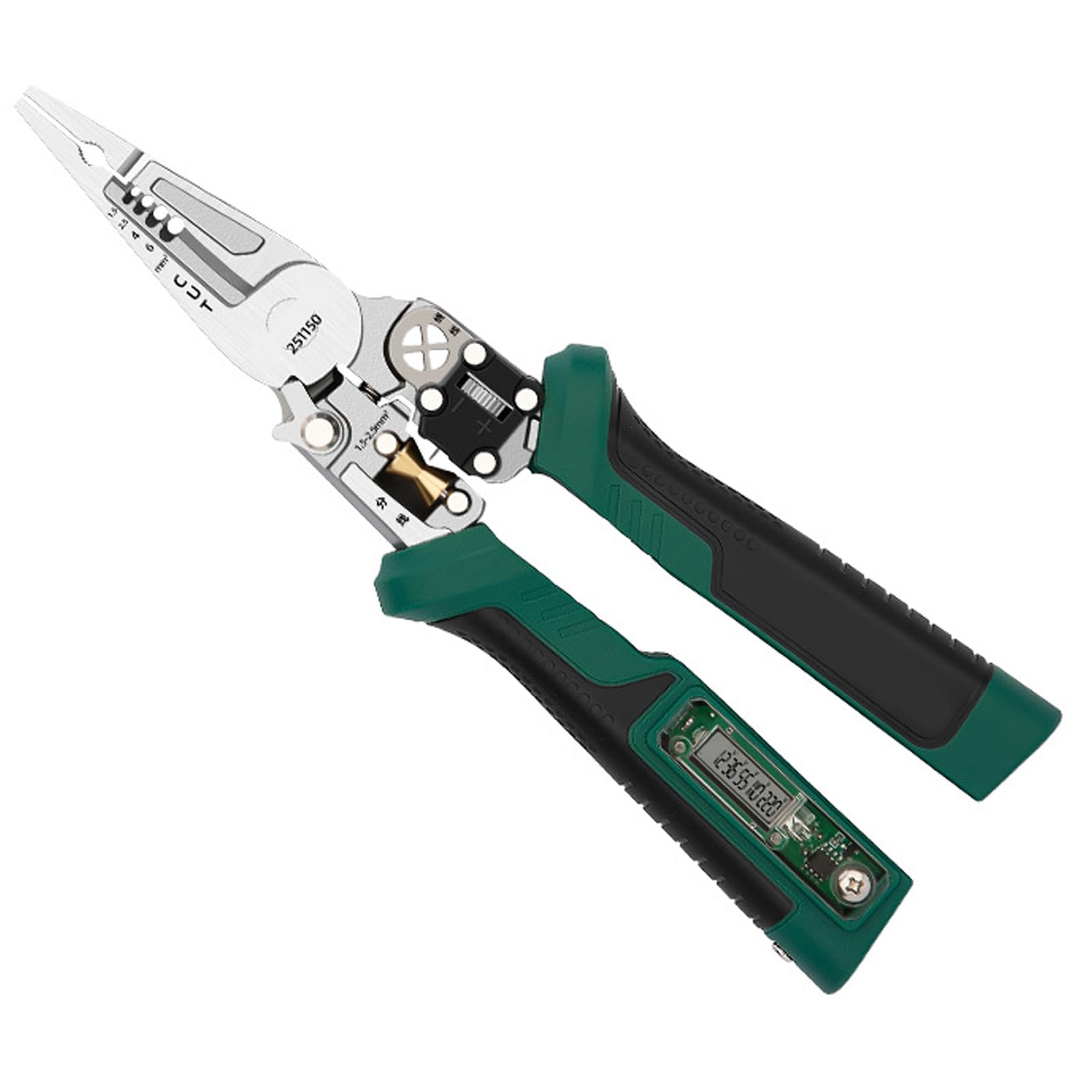 Kalttoy Professional Electrician Pliers With Voltages Tester Carbon Steel Wire Stripper For Secure Wiring Wire Stripper Tool Voltages Indicators Alarm Ergonomic Handle Carbon Steel