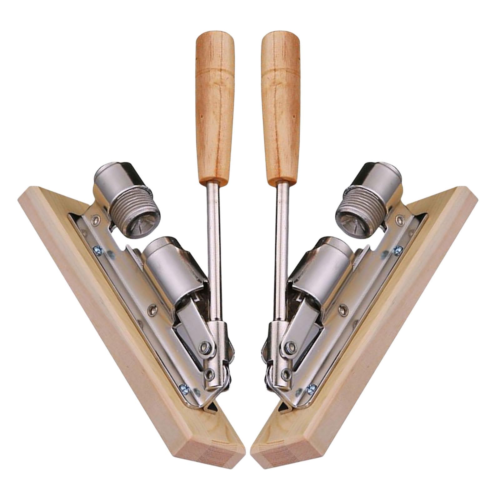 VICASKY Casse-Noix Mécanique en Bois et Acier Inoxydable 2 Pièces