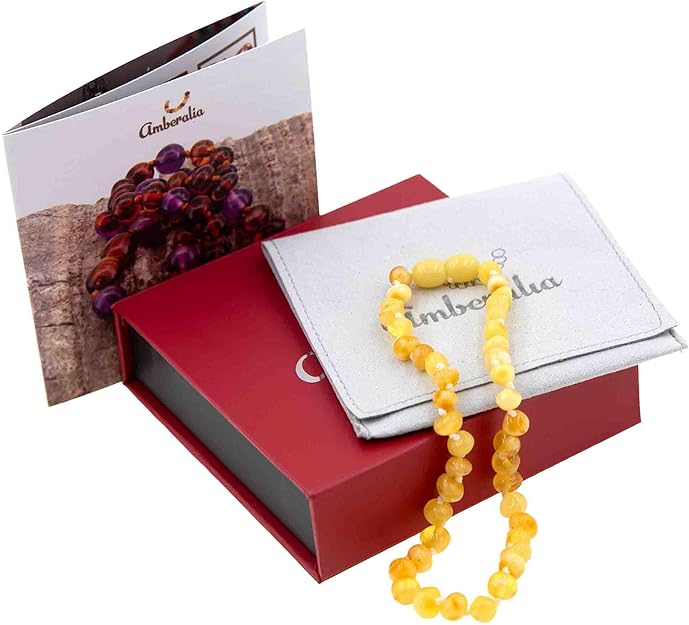 Amberalia Amber necklace for Teething support