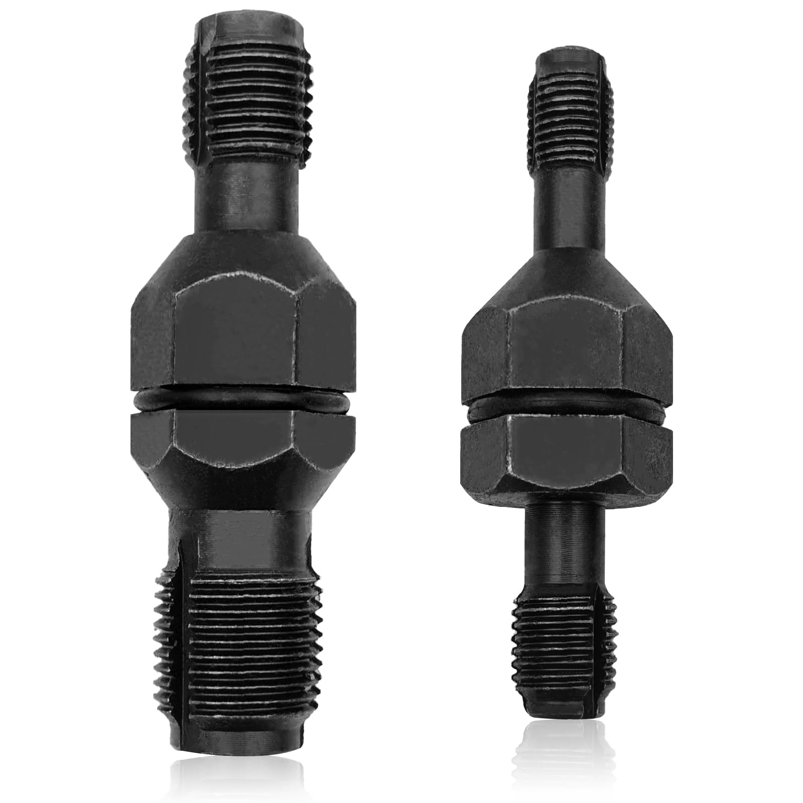 Photo 1 of 2-Piece Spark Plug Thread Chaser Tool, Double-Ended High Carbon Steel Spark Plug Thread Repair Kit, Spark Plug Tapper with M10 x 1.0, M12 x 1.25, M14 x 1.5, M18 x 1.5 (Type A + B) ?