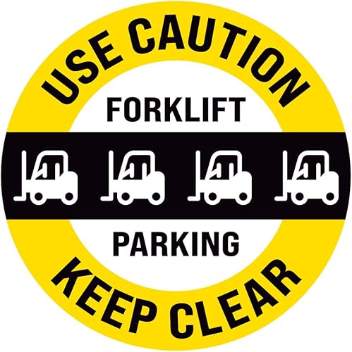 Vista 37 de Forklift Floor Decal (FORKLIFT CROSSING, 15")