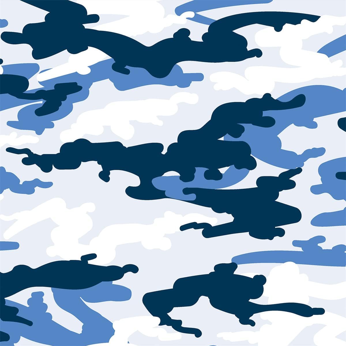Queenbox 5x32.8ft Camouflage Car Vinyl Car Sticker DIY Wrap Sheet Roll Camo Design Self Adhesive Film Sticker Decal, 38