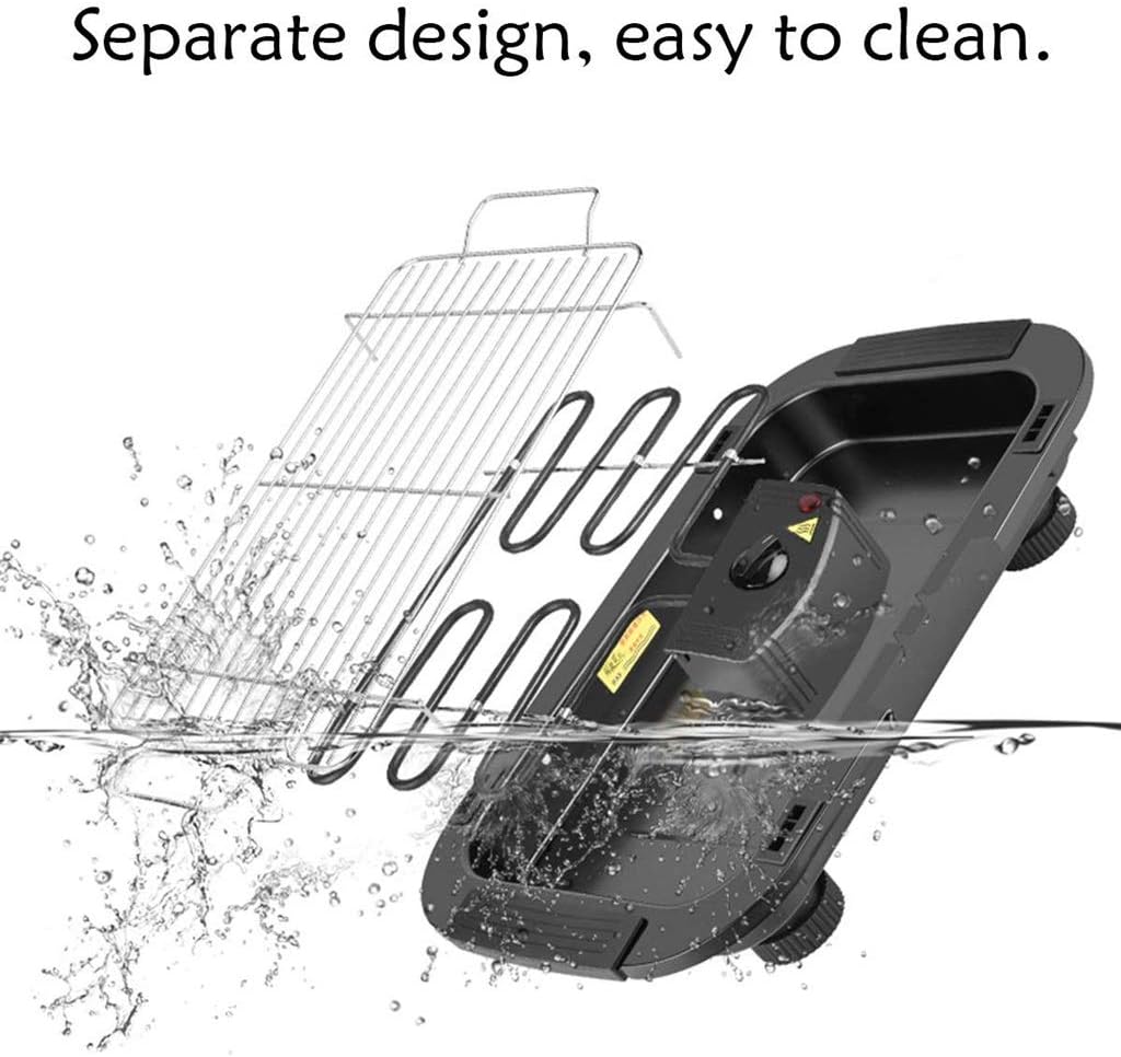 2in1 Electric Griddles Hot Pot Non-Stick Electric Grill Indoor Baking Flat Pan Hotpot Smokeless Grill BBQ Flat Griddle