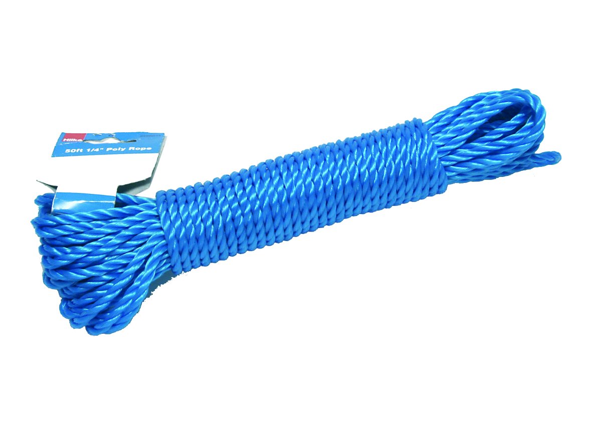 15MTR X 6MM Blue Poly Rope