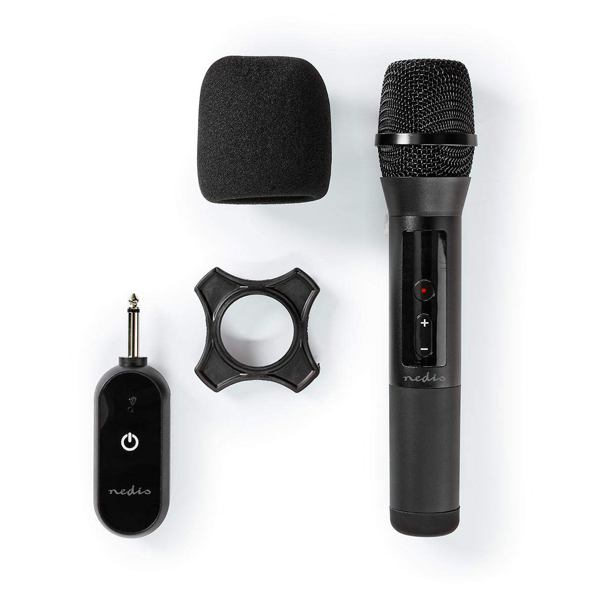 Set microfono wireless - 20 Canali - 1 microfono - Cardioide - 70 Hz - 13 kHz - 1000 Ohm - -95 dB - Controllo del Volume - Nero