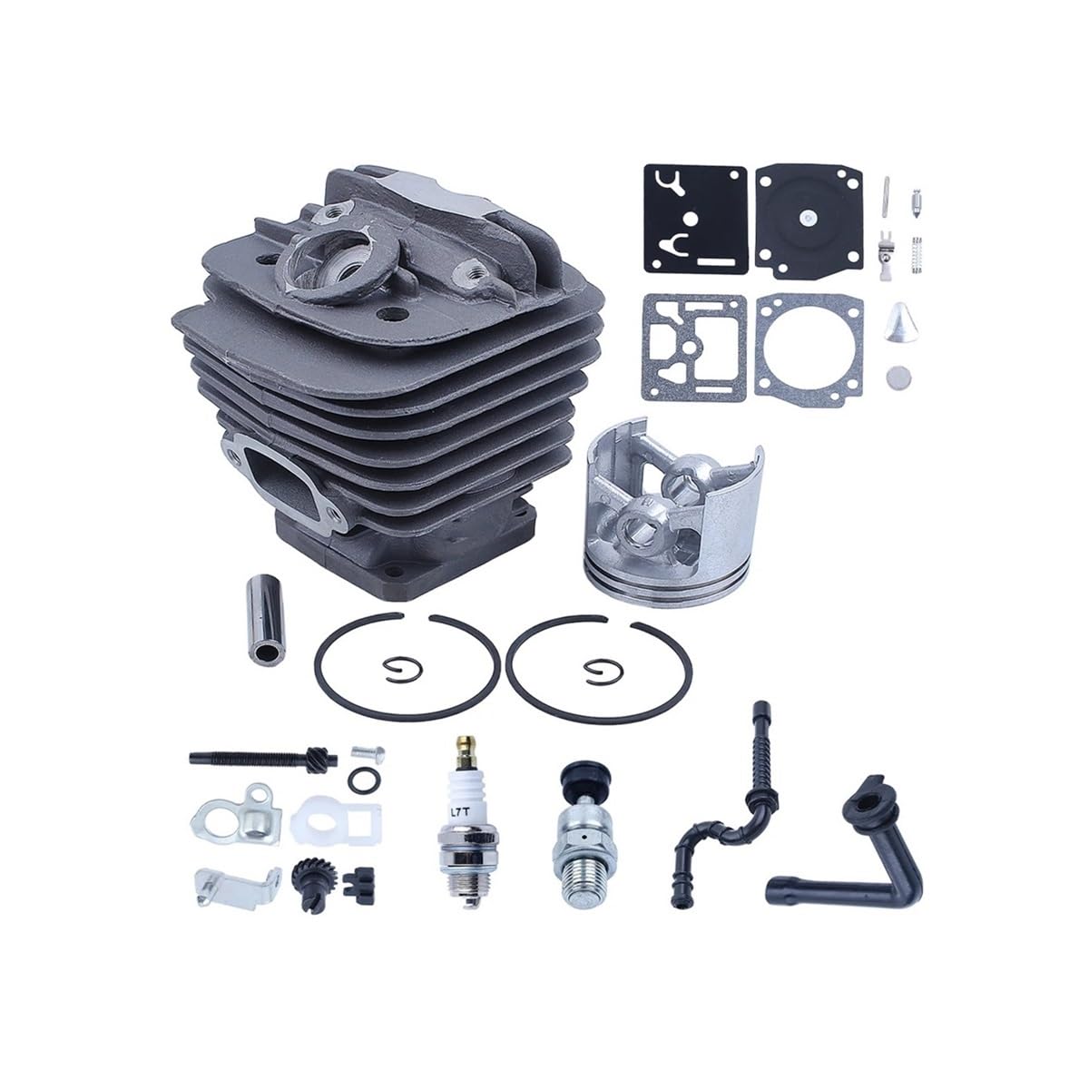 Piezas de repuesto Kit de línea filtro aceite y combustible cilindro 48mm, con 034 036 MS340 MS360, repuestos motosierra, reemplazo 11250201215 Motosierra