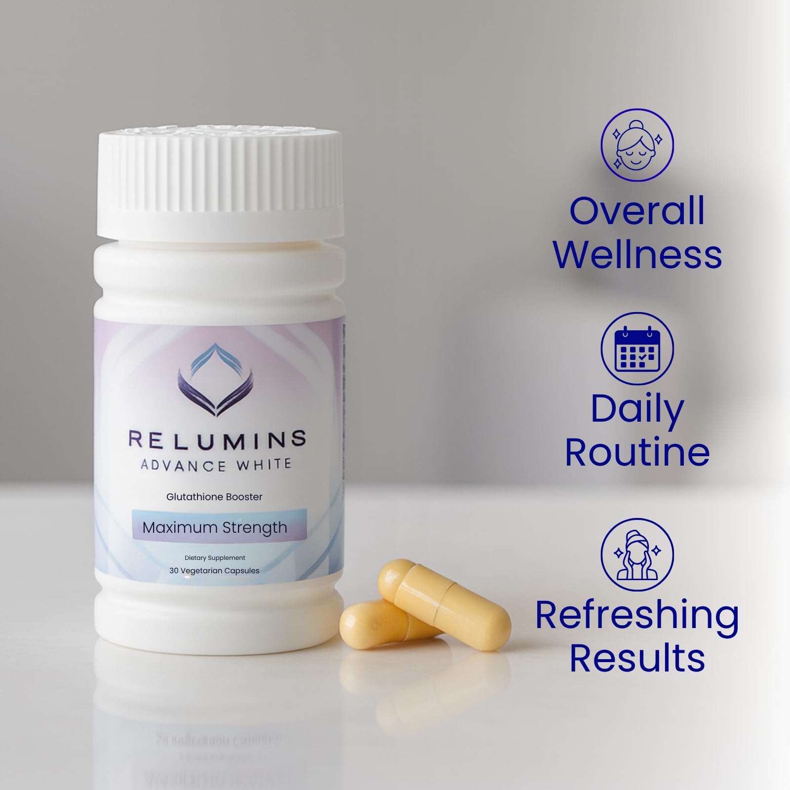 Amazon.com: Relumins Advanced Glutathione Booster - Max Strength - Halal Certified - Supports Healthy Skin and Good Antioxidant Levels for Overall Wellness