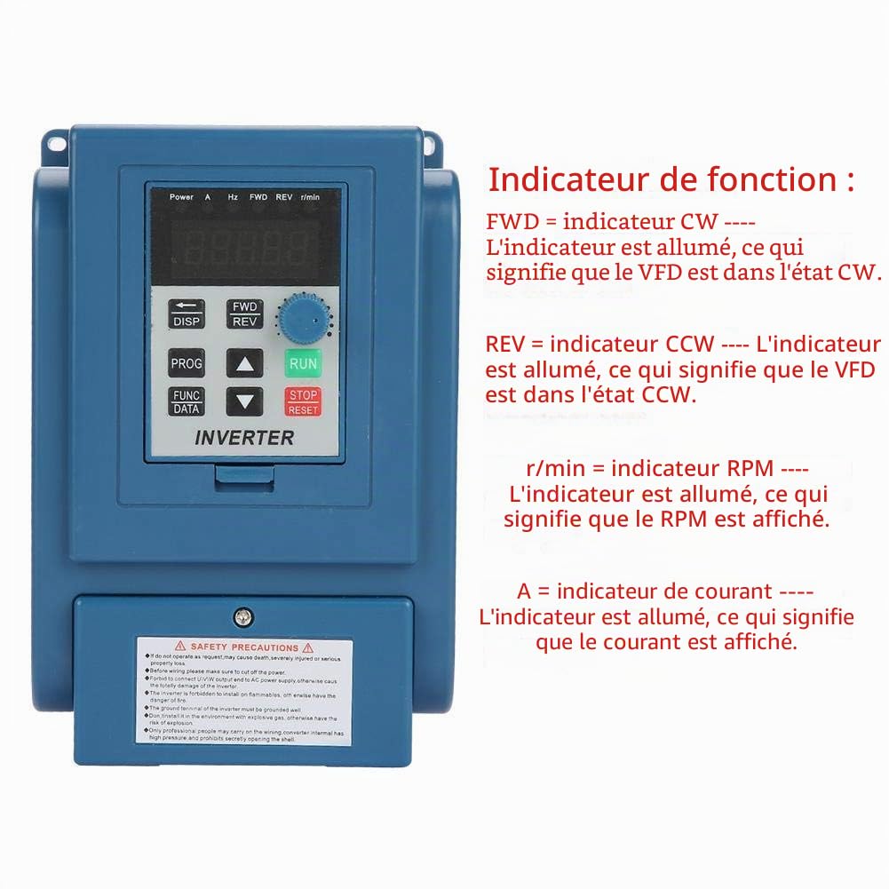AT3-1500X 380V 1.5kW Variateur De Fréquence VFD Triphasé Universel Variateur De Vitesse Pour Moteur Industriel