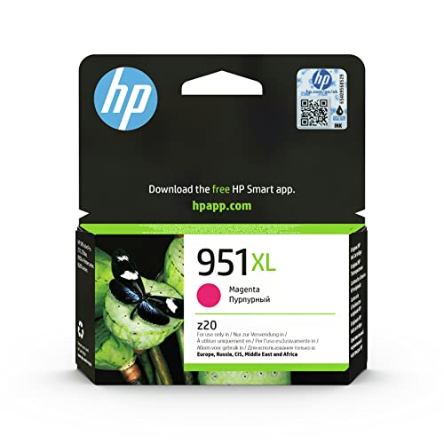 HP 951XL High Yield Magenta Original Ink Cartridge (CN047AE) - Works with HP OfficeJet Pro 251 276 8100 8600 8610 8616 8620 8640 276dw