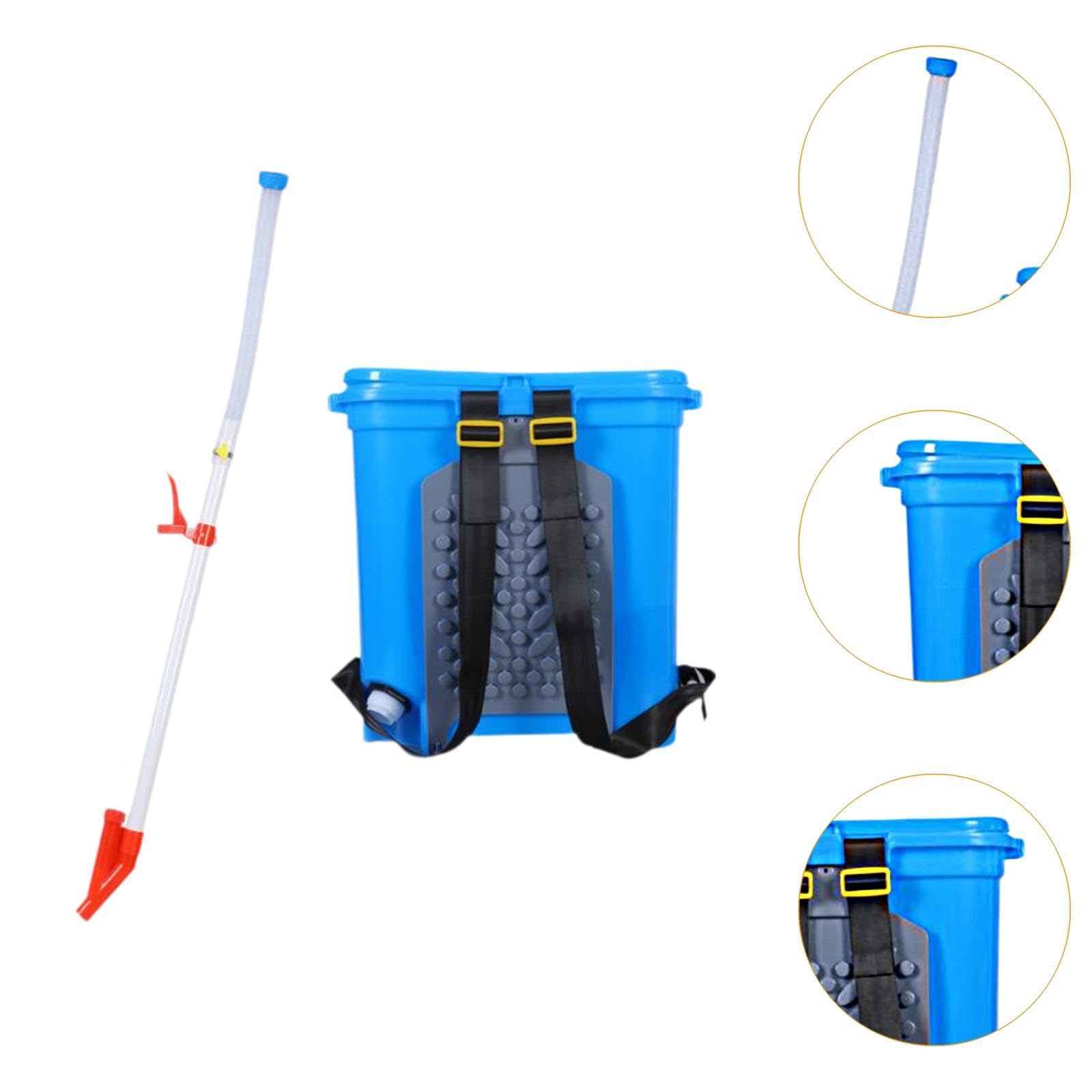 Milageto Épandeur d'engrais Manuel 25L, Outil de semis de Jardin, Distributeur d'engrais, épandeur d'engrais Polyvalent pour l'agriculture, Un Seul Trou