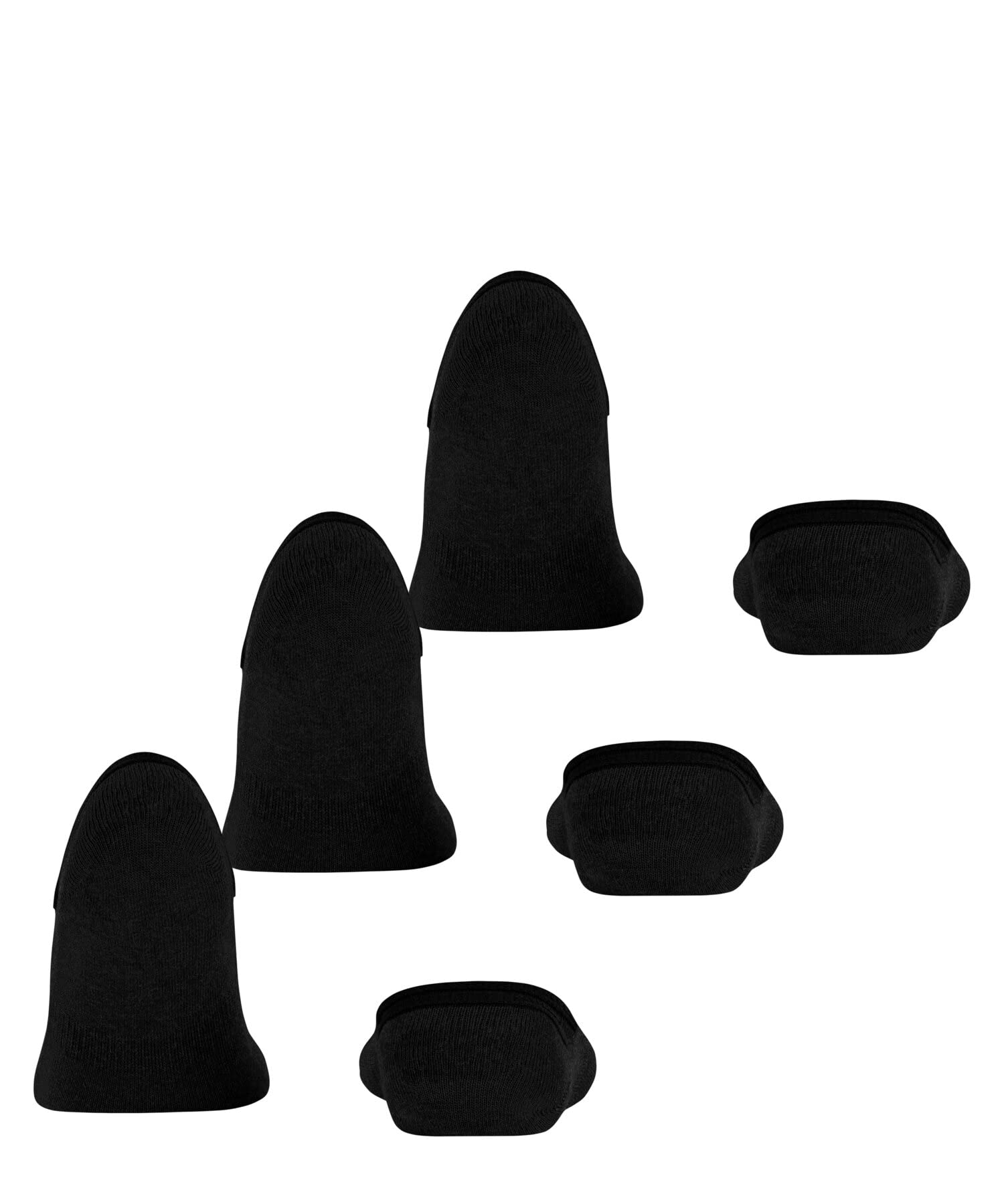 FALKE Family Invisible Multipack M In Algodón Invisibles Lisos Calcetines pinkies Hombre (Pack de 3)