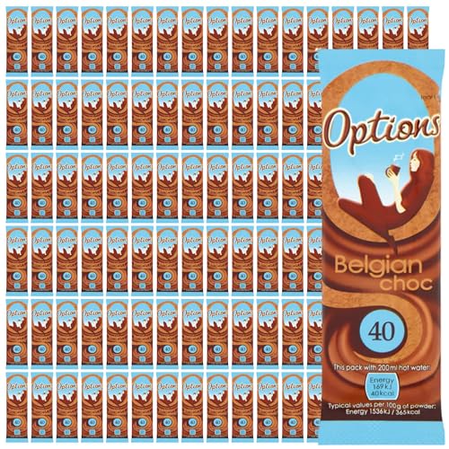 Options Belgian Chocolate Individual Sachets 100x11g