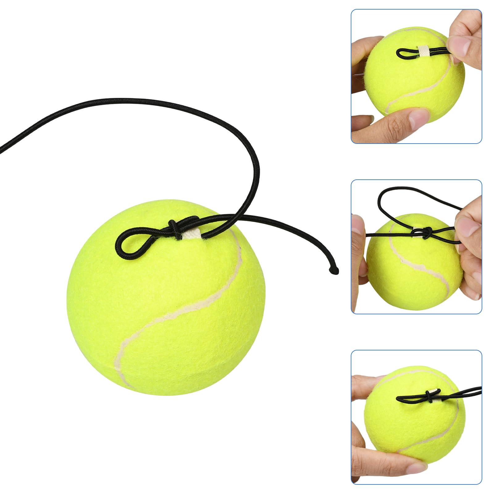 Allenatore di Tennis, Trainer per Palla da Tennis, Allenatore con Base da Tennis e Una Corda e 1 Palla da Allenamento, Strumento di Allenamento Pratico per Auto-studio di Tennis per