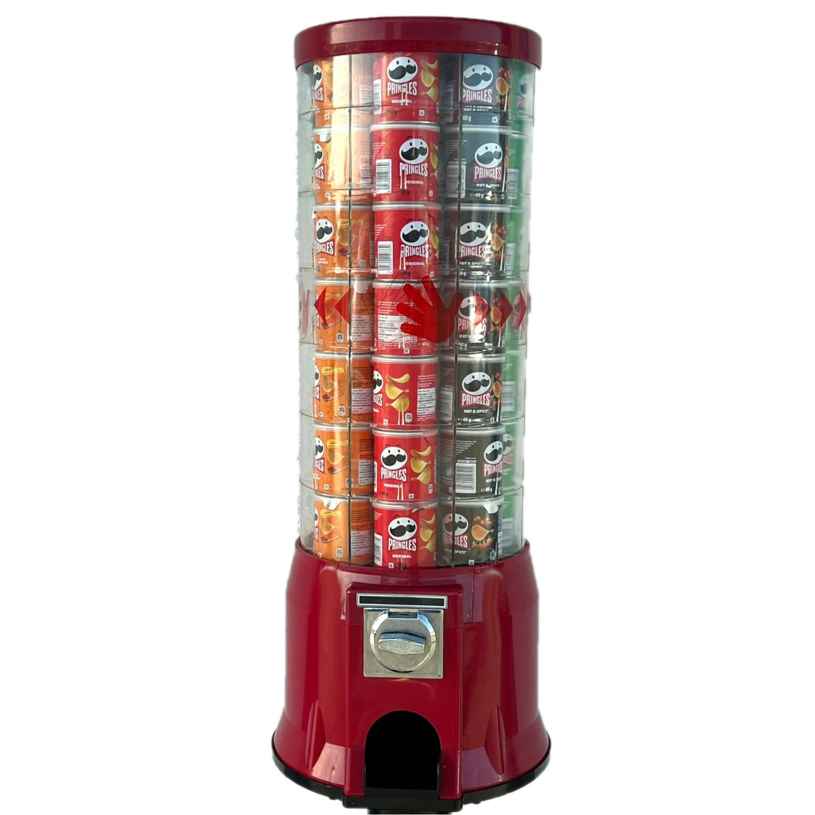 Distributore automatico per chip o come distributore automatico di snack, robusto senza corrente