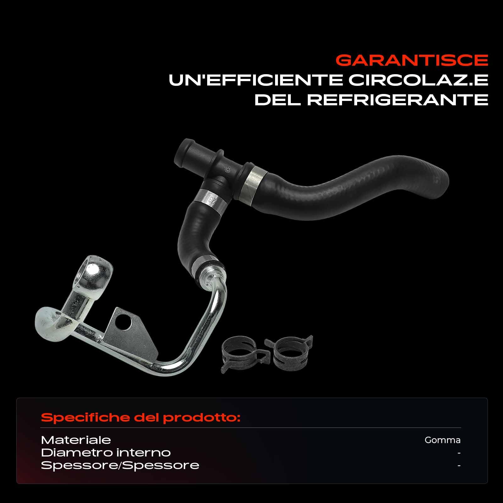 Frankberg tubo del refrigerante Sostituire # 11537600673