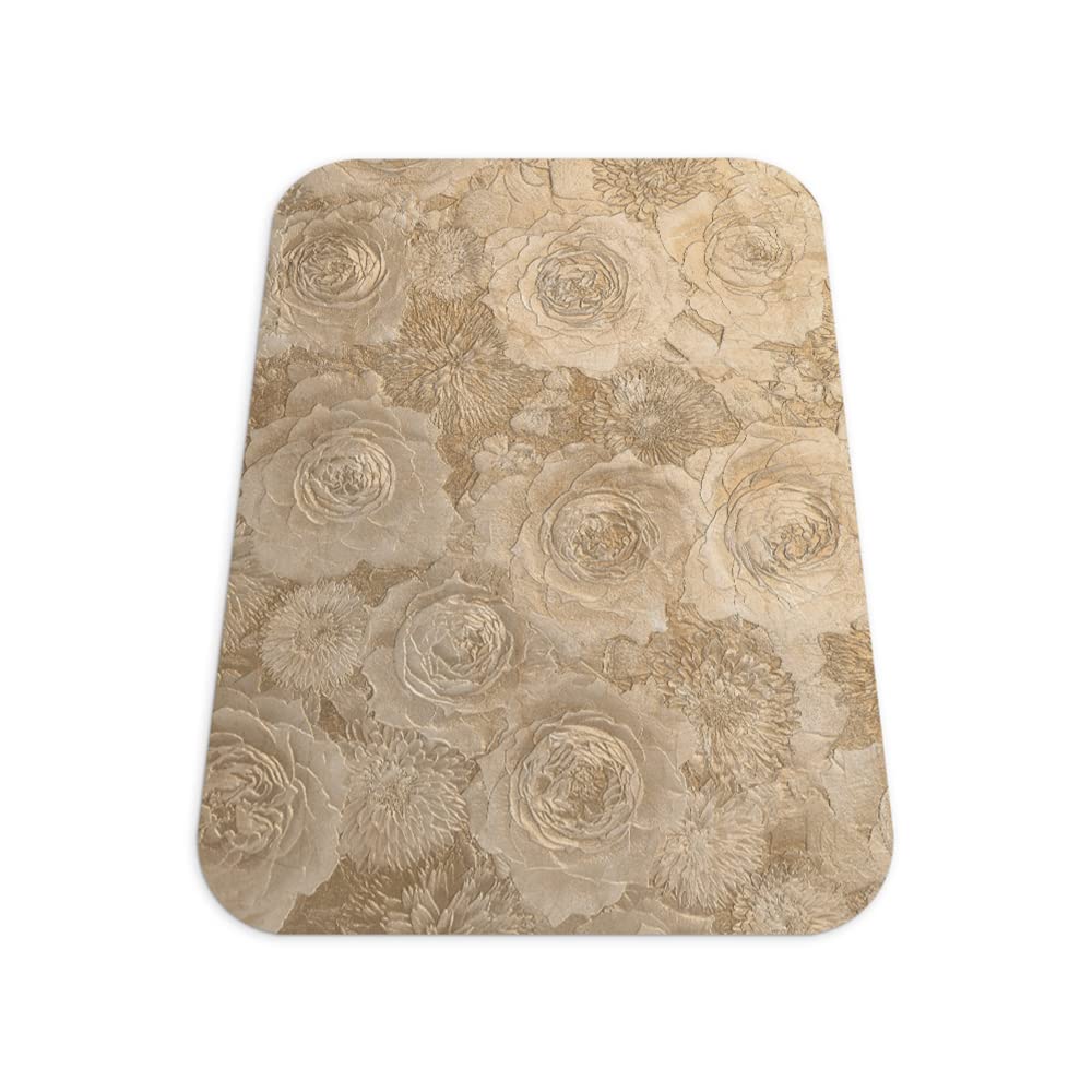 Tapis sous la chaise tapis de protection vinyle grand gaming roses en relief