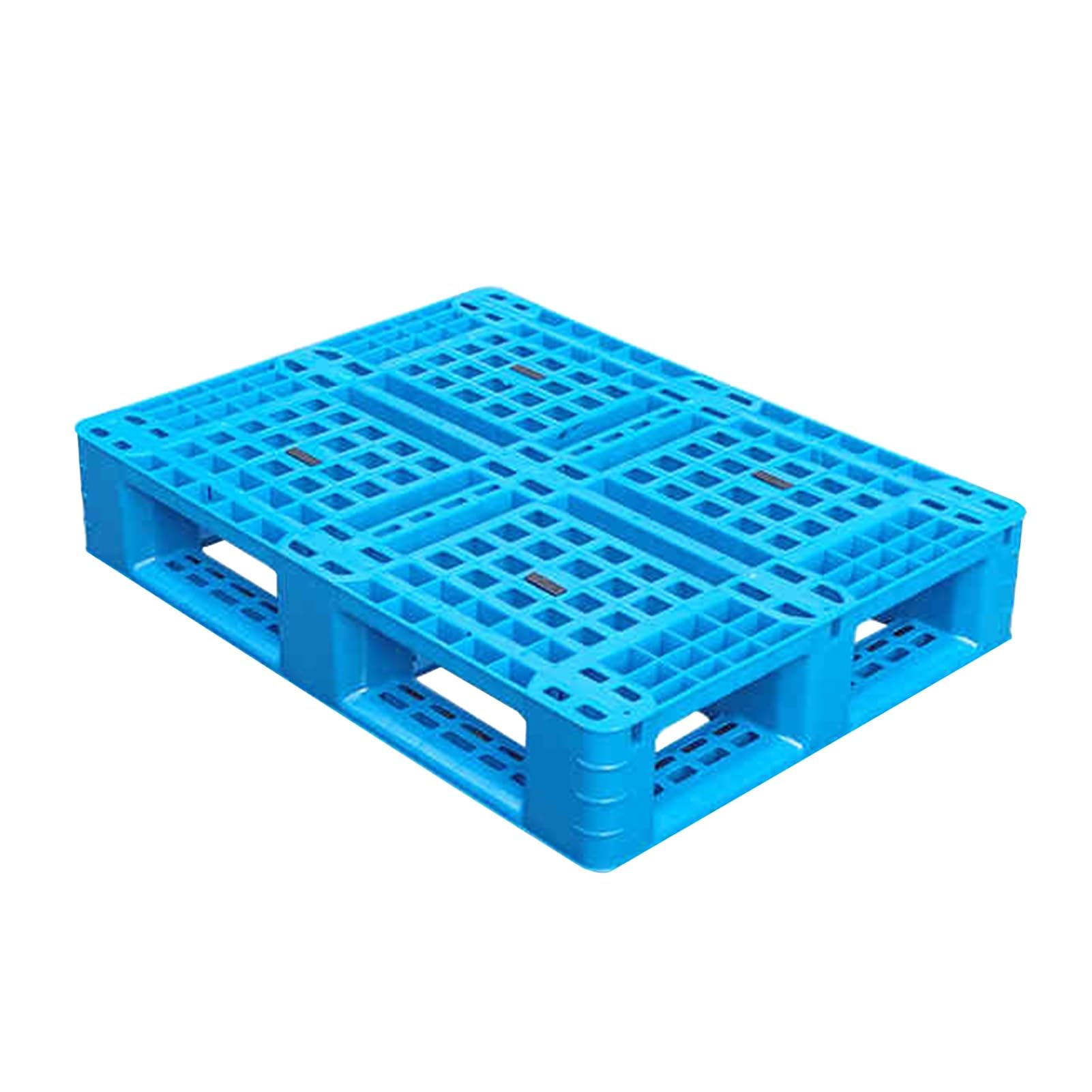 GOCHUSX Plastic Pallet, Nestable Plastic Shipping Pallet, Breathable Grid Lightweight Storage Pad for Wet Basement Floor Storage Outside Supermarket(80x60x15cm-1PC)