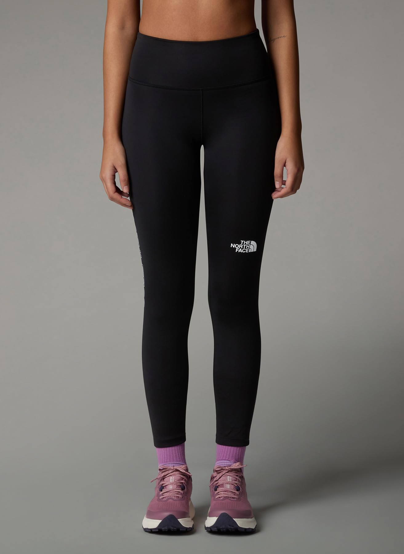 The North Face Women's Mountain Athletics Flex 25In Graphic Reg Leggings, TNF Black, XL