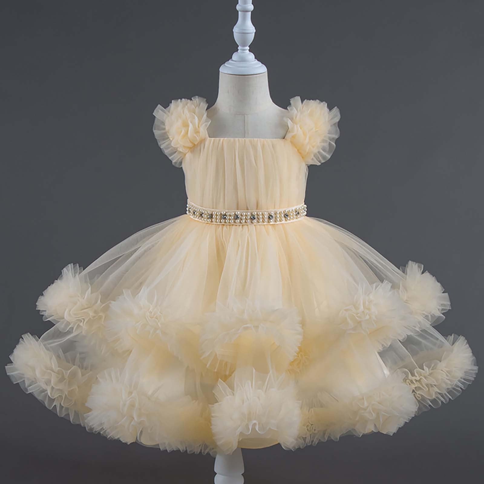HLTYGWX Kleider Mädchen Rock Kleider Mädchen Kleider Mädchen Festliches Partykleid Tutu Kleid für Geburtstagsauftritt